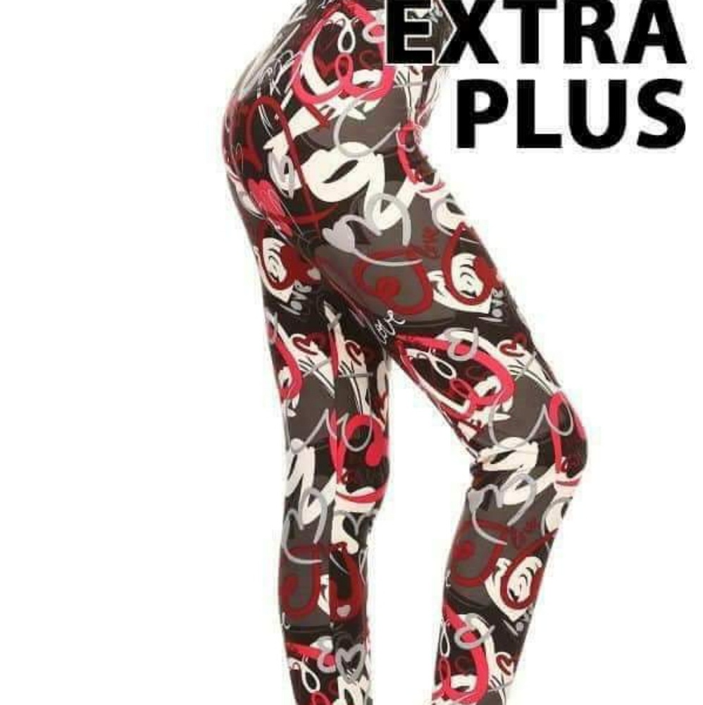 Queen/EP Graffiti Love Print Leggings